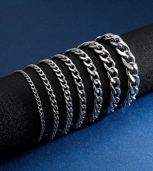 34568911mm stainless steel classic cuban curb chain bracelet men male cool never fade8872585, Golden;silver
34568911mm stainless steel classic cuban curb chain bracelet men male cool never fade8872585, Golden;silver