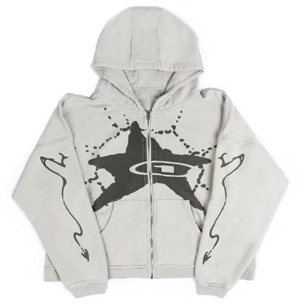 men's hoodies sweatshirts american retro star print zipper hoodie for men y2k hip hop loose harajuku sweatshirt streetwear gothic grung, Black 
men's hoodies sweatshirts american retro star print zipper hoodie for men y2k hip hop loose harajuku sweatshirt streetwear gothic grung, Black