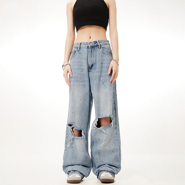 women's jeans arrivals high waist hollowed out patch embroidered decoration casual blue straight denim pants
women's jeans arrivals high waist hollowed out patch embroidered decoration casual blue straight denim pants
