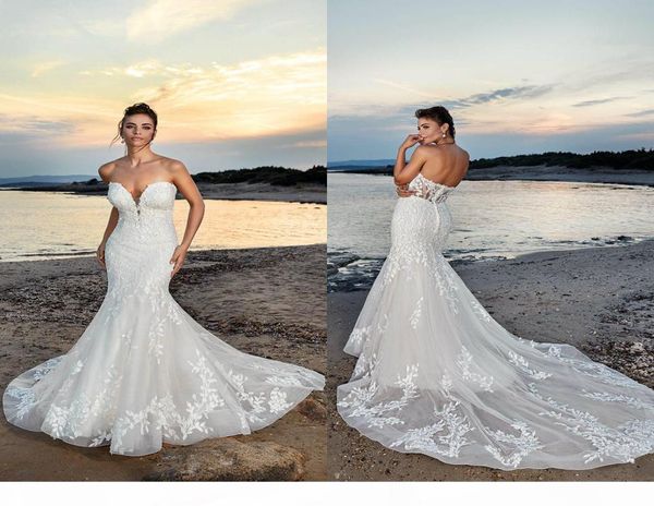 eddy k 2021 wedding dresses sweetheart open back bridal gowns custom made lace appliques sweep train mermaid robe de soiree5997298, White
eddy k 2021 wedding dresses sweetheart open back bridal gowns custom made lace appliques sweep train mermaid robe de soiree5997298, White