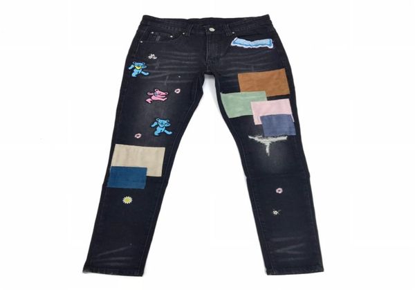 2021 jeans men pants long black damage little bear ripped hole patch pentagram snake embroidery straight skinny designers mens clo4040931, Blue
2021 jeans men pants long black damage little bear ripped hole patch pentagram snake embroidery straight skinny designers mens clo4040931, Blue