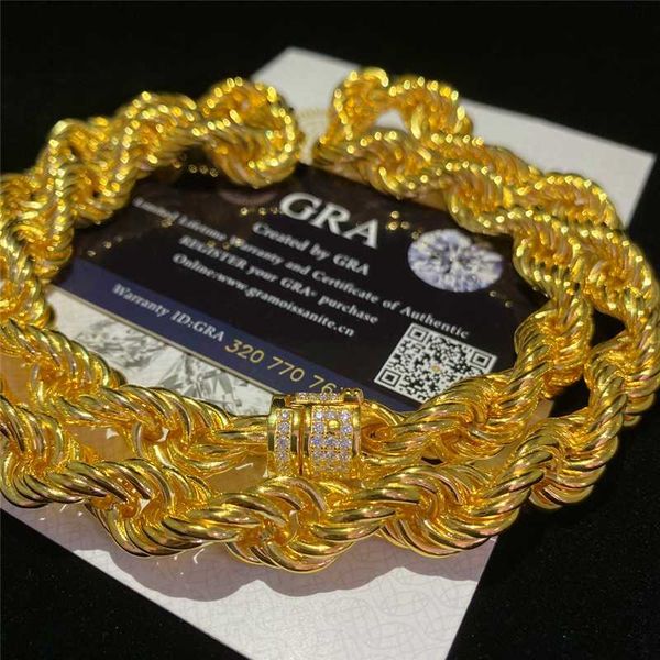 pass diamond test iced out vvs moissanite clasp fine hip hop jewelry rope chain gold plated 9mm 11mm s925 rope cuban link chain, Silver
pass diamond test iced out vvs moissanite clasp fine hip hop jewelry rope chain gold plated 9mm 11mm s925 rope cuban link chain, Silver
