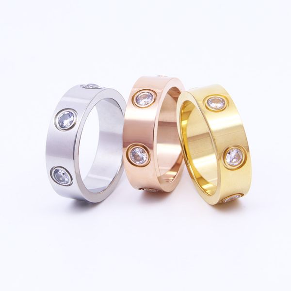 designer ring love classic band jewelry titanium steel screw 4cz diamond womens mens rings gold-plated never fade not allergic gold silver r
designer ring love classic band jewelry titanium steel screw 4cz diamond womens mens rings gold-plated never fade not allergic gold silver r