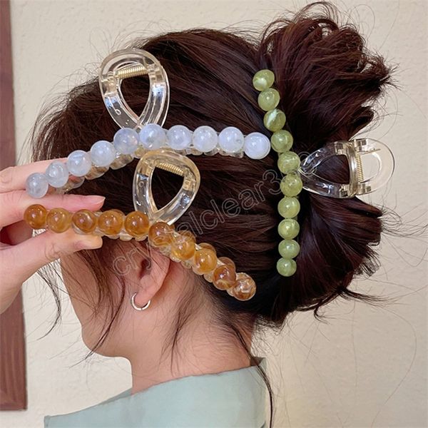 jelly color round scratch large hair clip elegant ponytail clip summer clamp women girls headwear hair accessories, Slivery;white
jelly color round scratch large hair clip elegant ponytail clip summer clamp women girls headwear hair accessories, Slivery;white