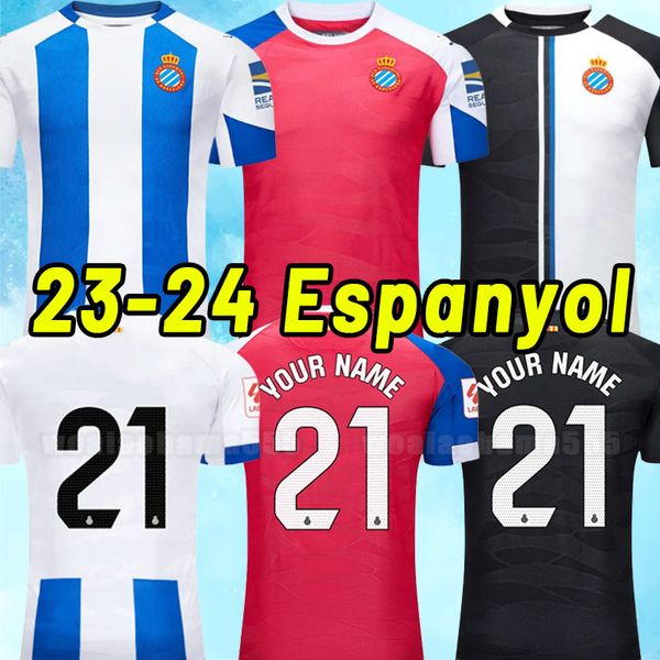 23 24 rcd espanyol morlanes soccer jerseys home away third 7 wu lei uado s.darder herrera r.d.t. embarba pedrosa loren 2023 2024 home jersey, Black;yellow
23 24 rcd espanyol morlanes soccer jerseys home away third 7 wu lei uado s.darder herrera r.d.t. embarba pedrosa loren 2023 2024 home jersey, Black;yellow