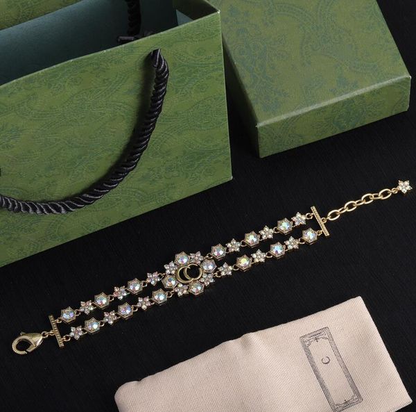 new fashion designer bracelets jewelry double letter charm bracelet for women popular diamond chain bracelets wedding gifts, Golden;silver
new fashion designer bracelets jewelry double letter charm bracelet for women popular diamond chain bracelets wedding gifts, Golden;silver
