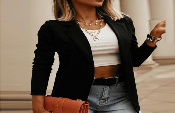 women039s jackets business ladies jacket suit solid color lapel coat slim button autumn long sleeve women outwear office overco1724167, Black;brown
women039s jackets business ladies jacket suit solid color lapel coat slim button autumn long sleeve women outwear office overco1724167, Black;brown