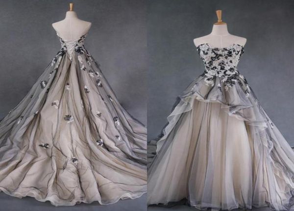 vintage 2017 black and white lace applique wedding dresses gothic sweetheart champagne lining beads long bridal gowns custom made 8754934
vintage 2017 black and white lace applique wedding dresses gothic sweetheart champagne lining beads long bridal gowns custom made 8754934