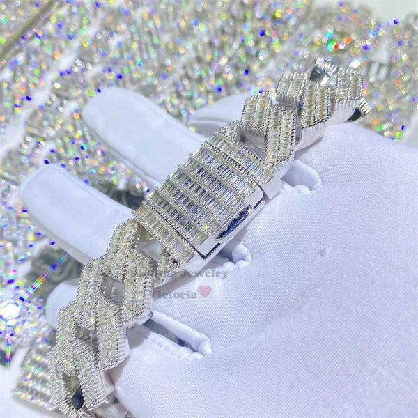20mm thick heavy solid silver iced out hip hop diamond moissanite baguette cuban bracelet
20mm thick heavy solid silver iced out hip hop diamond moissanite baguette cuban bracelet
