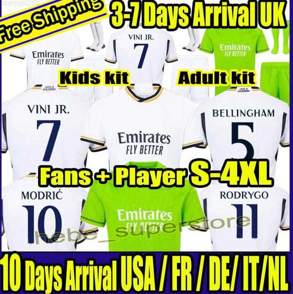 23 24 real madrids soccer football jerseys shirt bellingham vini jr camavinga alaba hazard asensio modric marcelo valverde camiseta men kids, White;black
23 24 real madrids soccer football jerseys shirt bellingham vini jr camavinga alaba hazard asensio modric marcelo valverde camiseta men kids, White;black