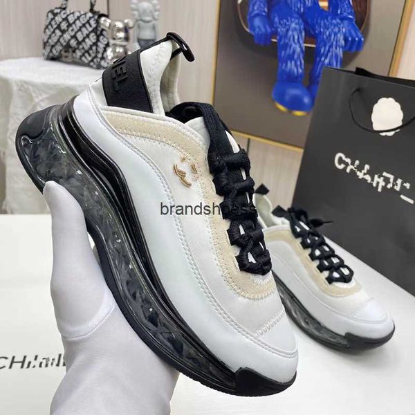 high version channel little white shoes genuine leather air cushion sports shoes women's height increase casual versatile matsutake thi, Black
high version channel little white shoes genuine leather air cushion sports shoes women's height increase casual versatile matsutake thi, Black