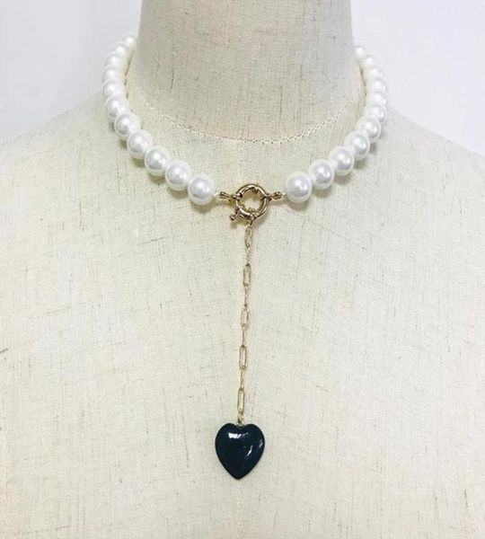 freshwater pearl necklace handmade short neck jewelry black stone pendant banquet wedding women add glamour clothes accessories ne5050811, Silver
freshwater pearl necklace handmade short neck jewelry black stone pendant banquet wedding women add glamour clothes accessories ne5050811, Silver
