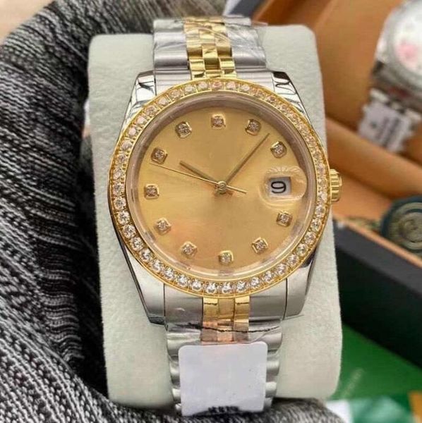 36mm women's automatic mechanical watch ladies diamond watches women stainless steel folding buckle sport waterproof fashion wristwatch, Slivery;brown
36mm women's automatic mechanical watch ladies diamond watches women stainless steel folding buckle sport waterproof fashion wristwatch, Slivery;brown