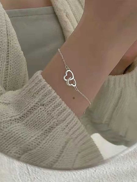 1pc fashionable heart decor chain bracelet for women for daily decoration, Golden;silver
1pc fashionable heart decor chain bracelet for women for daily decoration, Golden;silver