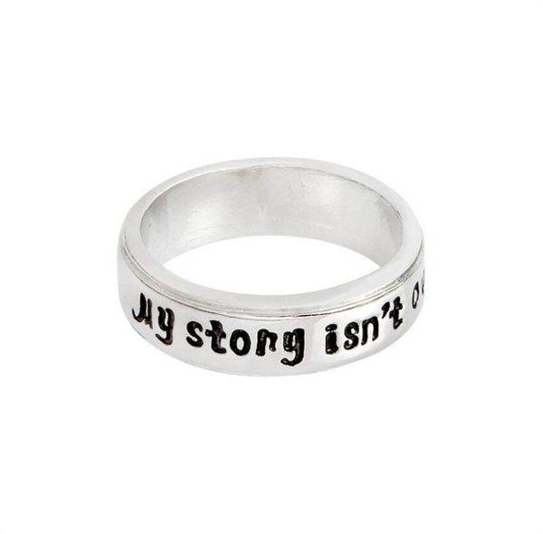fashion silver plated semicolon handstamped ring letter quotmy story isn039t over yetquot inspirational ring for women men 4155076
fashion silver plated semicolon handstamped ring letter quotmy story isn039t over yetquot inspirational ring for women men 4155076