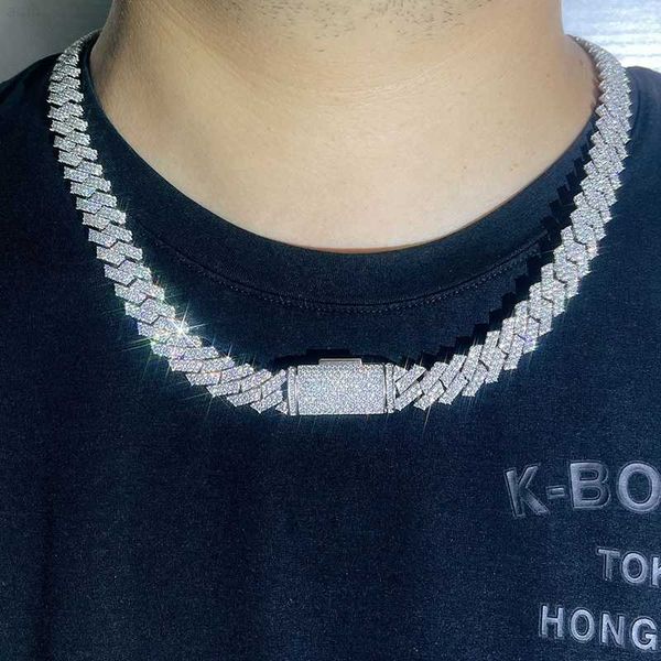 13mm solid 10k white gold iced out lab diamonds hip hop cuban link moissanite, Silver
13mm solid 10k white gold iced out lab diamonds hip hop cuban link moissanite, Silver
