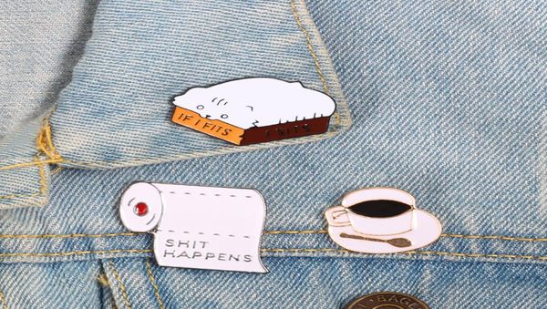 roll paper shit happens creative brooches funny cat box enamel pins black coffee icon badge backpack clothes lapel jewelry gift8324230, Blue
roll paper shit happens creative brooches funny cat box enamel pins black coffee icon badge backpack clothes lapel jewelry gift8324230, Blue