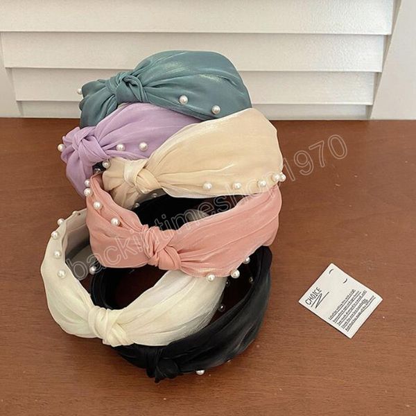 new fashion headband for women wide side cool mesh cloth hairband center knot pearls headwear autumn hair accessories, Slivery;white
new fashion headband for women wide side cool mesh cloth hairband center knot pearls headwear autumn hair accessories, Slivery;white