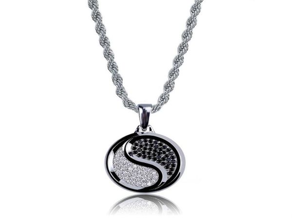 cubic zirconia hiphop yinyang pendant necklaces for men bling ice out hip hop jesus jewelry 18k gold plated necklace247e3324084, Silver
cubic zirconia hiphop yinyang pendant necklaces for men bling ice out hip hop jesus jewelry 18k gold plated necklace247e3324084, Silver