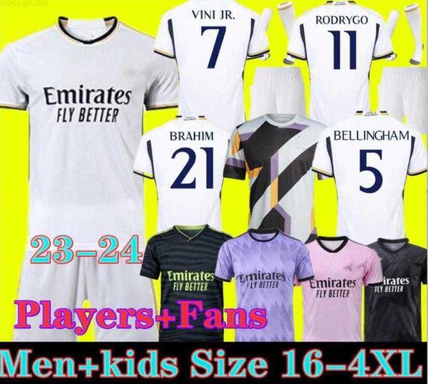 7 vini jr 2023 bellingham soccer jerseys 11 rodrgo alaba modric real madrids 23 24 camavinga tchouameni kids sets kits football shirt fans p, White;black
7 vini jr 2023 bellingham soccer jerseys 11 rodrgo alaba modric real madrids 23 24 camavinga tchouameni kids sets kits football shirt fans p, White;black