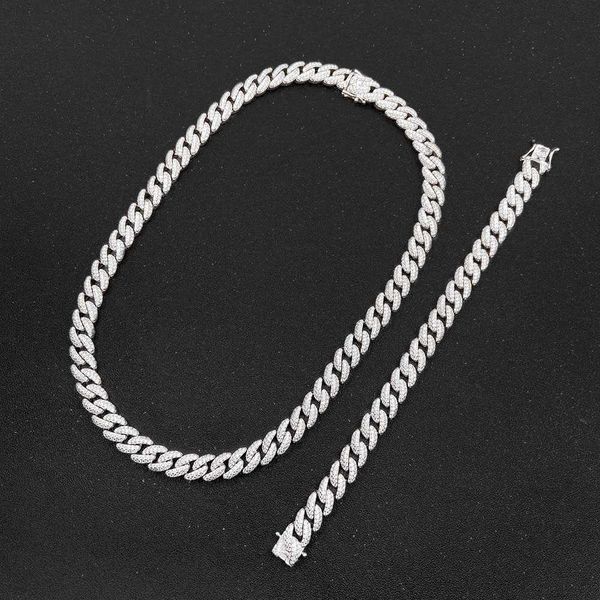 luxury vvs moissanite cuban chain jewelry iced out 8mm miami cuban link choker necklace set bracelet, Silver
luxury vvs moissanite cuban chain jewelry iced out 8mm miami cuban link choker necklace set bracelet, Silver