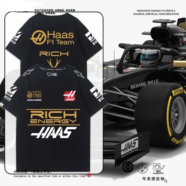 new f1 racing clothes pavel haas haas f1haas team t-shirts men short-sleeved summer car enthusiasts, Red;black
new f1 racing clothes pavel haas haas f1haas team t-shirts men short-sleeved summer car enthusiasts, Red;black
