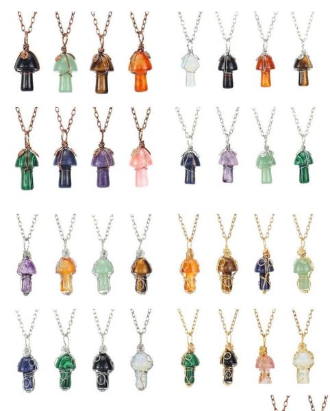 pendant necklaces retro wrap carving mushroom pendant reiki healing crystal tiger eye rose quartz opal aventurines necklace for dhbnv4649891, Silver
pendant necklaces retro wrap carving mushroom pendant reiki healing crystal tiger eye rose quartz opal aventurines necklace for dhbnv4649891, Silver