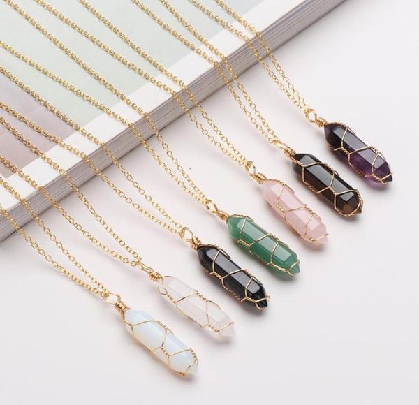 hexagonal cylindrical crystal necklace natural stone pendant wrap stone necklace for women men jewelry6719211, Silver
hexagonal cylindrical crystal necklace natural stone pendant wrap stone necklace for women men jewelry6719211, Silver
