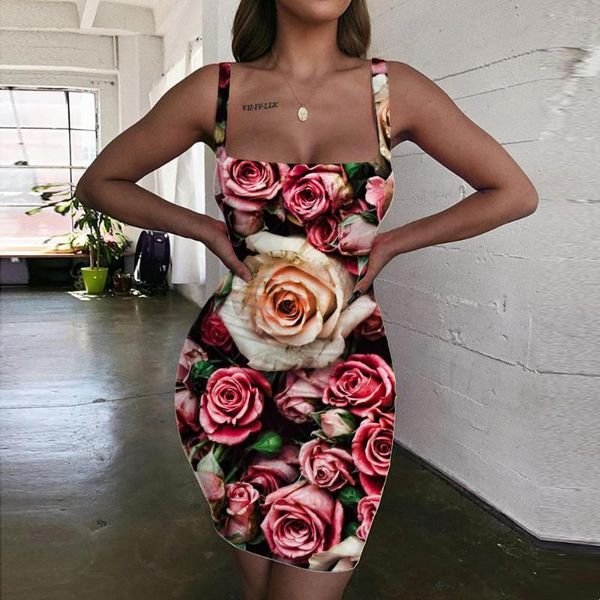 Casual Dresses Giyu Brand Rose Flower Dress Women Leaf Ladies Cool Sundress Art Halter Sleeveless Womens Clothing Party Vintage, #10046
Casual Dresses Giyu Brand Rose Flower Dress Women Leaf Ladies Cool Sundress Art Halter Sleeveless Womens Clothing Party Vintage, #10046