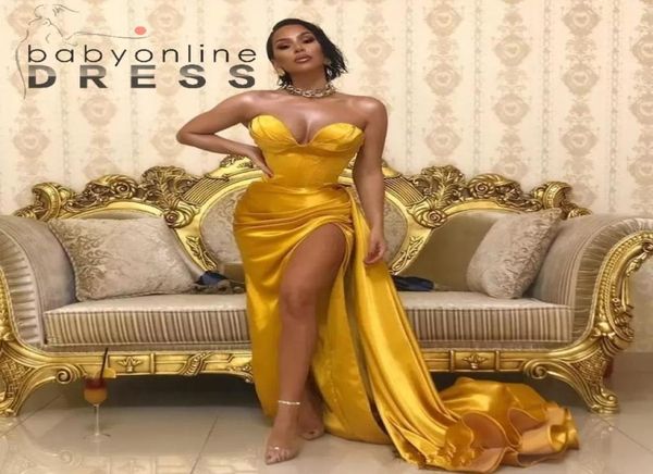 yellow gold sweetheart satin mermaid split long prom dresses black girls ruched formal sweep train formal party evening gowns9601486, Black;red
yellow gold sweetheart satin mermaid split long prom dresses black girls ruched formal sweep train formal party evening gowns9601486, Black;red