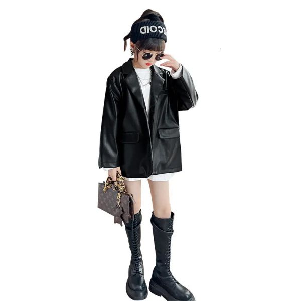 suits girls spring autumn leather jackets fashion loose blazer children s clothes for teens casual outerwear 8 10 12 14 yrs 230303 tcw, Black
suits girls spring autumn leather jackets fashion loose blazer children s clothes for teens casual outerwear 8 10 12 14 yrs 230303 tcw, Black