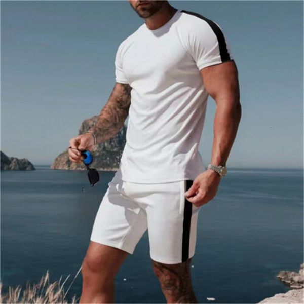 men's tracksuits summer tshirt suit solid color simple casual sweatshirt a set of shortsleeved shorts two pieces street wear clothes 23, Gray
men's tracksuits summer tshirt suit solid color simple casual sweatshirt a set of shortsleeved shorts two pieces street wear clothes 23, Gray