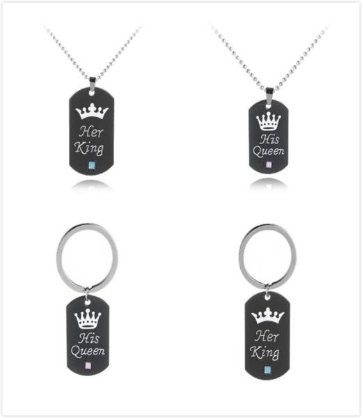 stainless steel her king his queen necklacekey chain dog tag crown couple necklacekeyring pendants chains lovers jewelry gift2717167, Silver
stainless steel her king his queen necklacekey chain dog tag crown couple necklacekeyring pendants chains lovers jewelry gift2717167, Silver