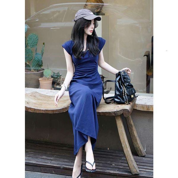 high class temperament dress womens clothing summer u neck retro pleated slim design, Black;gray
high class temperament dress womens clothing summer u neck retro pleated slim design, Black;gray