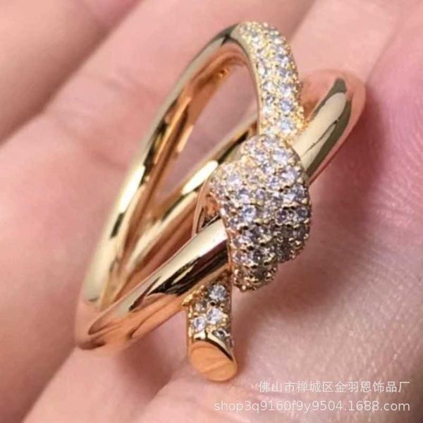 high version new tiffay knot eileen gu same ring simple design for female minority s925 silver plated 18k gold
high version new tiffay knot eileen gu same ring simple design for female minority s925 silver plated 18k gold