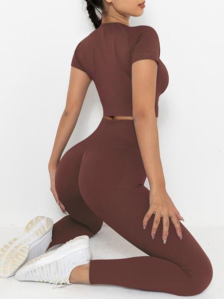 women's tracksuits 2pcs seamless women tracksuit yoga set workout sportswear gym clothes fitness short sleeve high waist leggings sport, Gray
women's tracksuits 2pcs seamless women tracksuit yoga set workout sportswear gym clothes fitness short sleeve high waist leggings sport, Gray