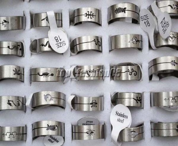 wholesale lots 50pcs mix design cut stainless steel rings 17-22mm jewelry r0159 268723, Silver
wholesale lots 50pcs mix design cut stainless steel rings 17-22mm jewelry r0159 268723, Silver