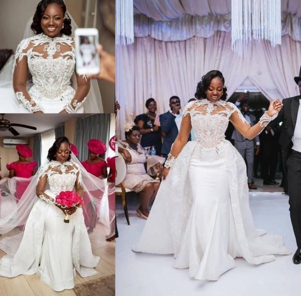 2021 arabic gowns aso ebi luxurious lace beaded wedding dresses long sleeves plus size mermaid bridal vestidos de novia6271733, White
2021 arabic gowns aso ebi luxurious lace beaded wedding dresses long sleeves plus size mermaid bridal vestidos de novia6271733, White