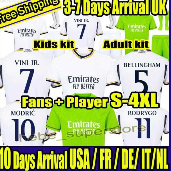 23 24 real madrids soccer football jerseys shirt bellingham vini jr camavinga alaba hazard asensio modric marcelo valverde camiseta men kids, White;black
23 24 real madrids soccer football jerseys shirt bellingham vini jr camavinga alaba hazard asensio modric marcelo valverde camiseta men kids, White;black
