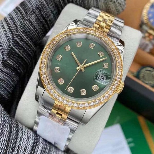 36mm women's automatic mechanical watch ladies diamond watches women stainless steel folding buckle sport waterproof fashion wristwatch, Slivery;brown 
36mm women's automatic mechanical watch ladies diamond watches women stainless steel folding buckle sport waterproof fashion wristwatch, Slivery;brown
