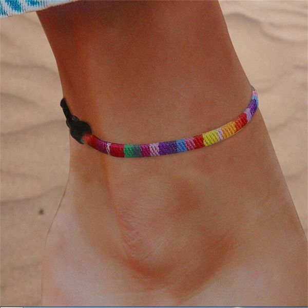 new bohemian iridescence feet chain feet rope fashion hand woven couple gift ab1208, Red;blue
new bohemian iridescence feet chain feet rope fashion hand woven couple gift ab1208, Red;blue