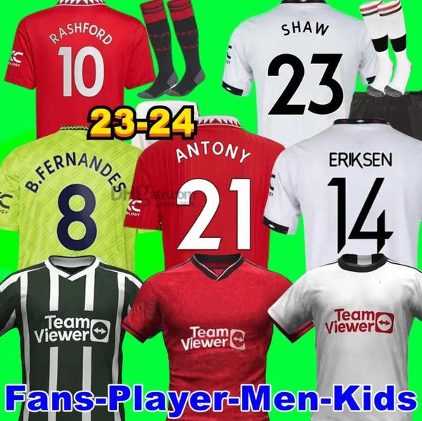 23 24 manchesters soccer jerseys antony football shirt rashford sancho martinez casemiro eriksen fans player mans utds martial men kids kit, White;black
23 24 manchesters soccer jerseys antony football shirt rashford sancho martinez casemiro eriksen fans player mans utds martial men kids kit, White;black
