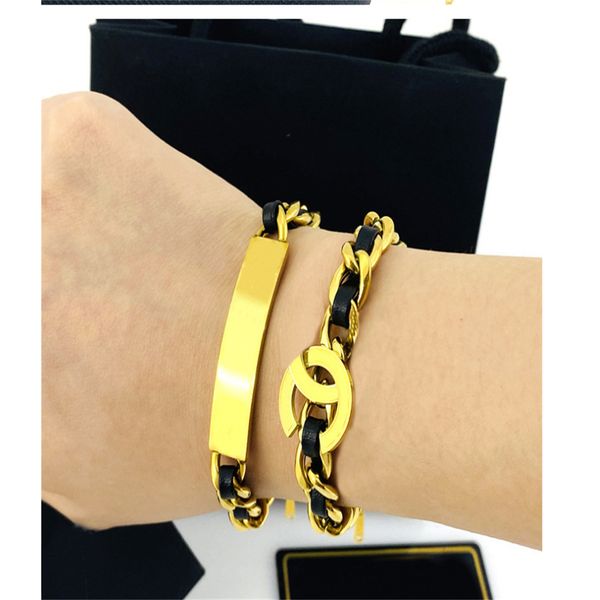 small fragrant leather woven bracelet fashion high-end niche design sense simple retro hand accessories, Golden;silver
small fragrant leather woven bracelet fashion high-end niche design sense simple retro hand accessories, Golden;silver