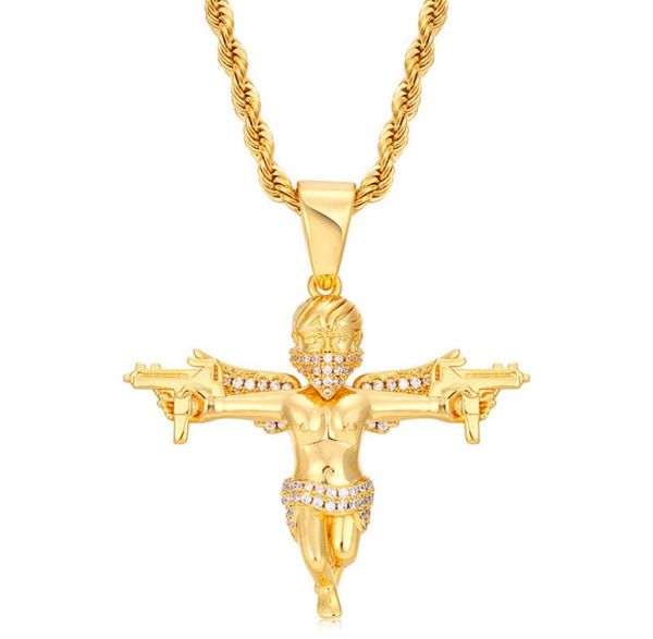 personality street rapper jewelry gold silver colors cz gun angle pendant necklace with 24inch rope chain nice gift7594453
personality street rapper jewelry gold silver colors cz gun angle pendant necklace with 24inch rope chain nice gift7594453
