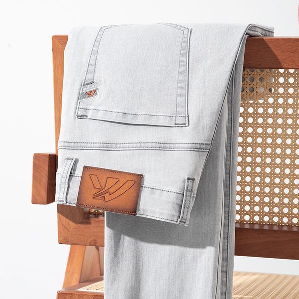 men's jeans spring summer classic youthful vitality men's fit straight thin denim jeans lightweight cotton stretch trousers 230724, Blue
men's jeans spring summer classic youthful vitality men's fit straight thin denim jeans lightweight cotton stretch trousers 230724, Blue