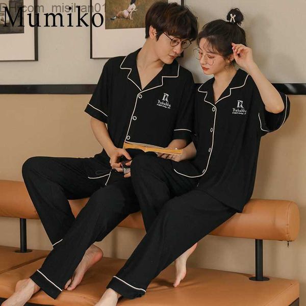 men's sleepwear couple cardigan summer short sleeved long pants cotton pajama set women's fashion men's casual wear young lov, Black;brown
men's sleepwear couple cardigan summer short sleeved long pants cotton pajama set women's fashion men's casual wear young lov, Black;brown