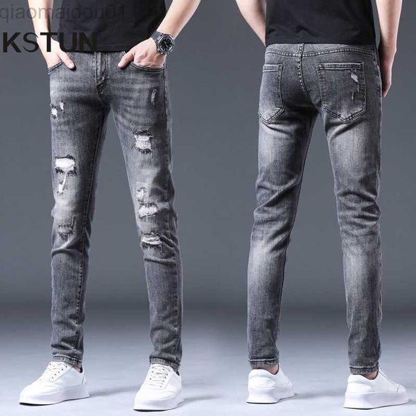men's jeans hip hop jeans for men ripped jeans stretch gray slim skinny fit 2023 autumn distressed frayed patchwork male denim pants pu, Blue
men's jeans hip hop jeans for men ripped jeans stretch gray slim skinny fit 2023 autumn distressed frayed patchwork male denim pants pu, Blue