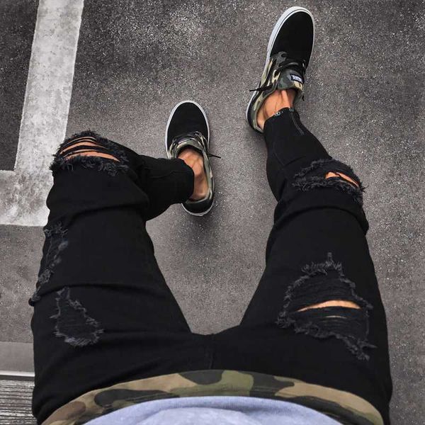 men's mens jeans fashion cool designer black ripped skinny destroyed frayed slim fit denim pant zipper hop pants holes for men 230706 l, Blue
men's mens jeans fashion cool designer black ripped skinny destroyed frayed slim fit denim pant zipper hop pants holes for men 230706 l, Blue