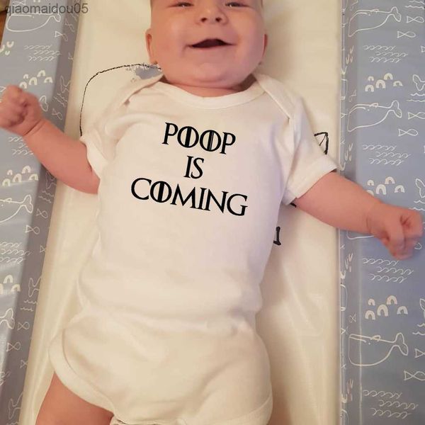 poop is coming funny printing baby rompers infant boys girls cute romper short sleeve clothes l230712, Blue
poop is coming funny printing baby rompers infant boys girls cute romper short sleeve clothes l230712, Blue