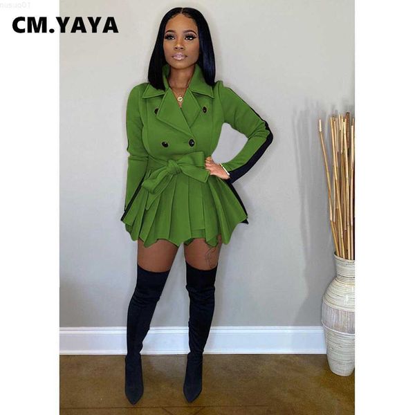 women's trench coats cm.yaya patchwork long sleeve women notched collar pleated hem trench coats doulbe button with sashes irregular lo, Tan;black
women's trench coats cm.yaya patchwork long sleeve women notched collar pleated hem trench coats doulbe button with sashes irregular lo, Tan;black